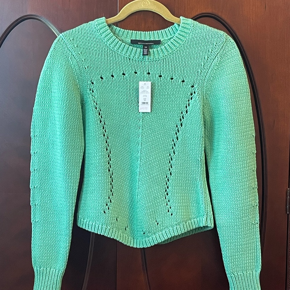 WHBM lush Jade Green Sweater